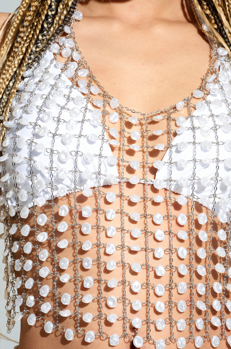 JUST LIKE HEAVEN HOODED CHAIN TOP