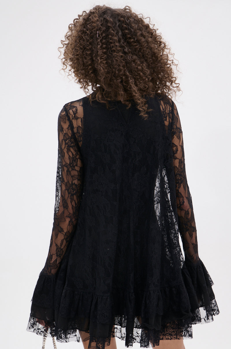 NEED YOU TONIGHT LACE MINI DRESS