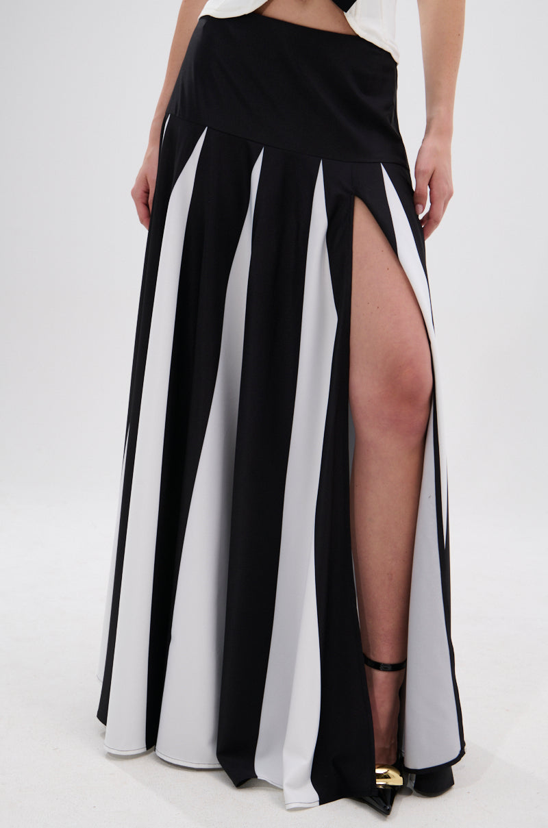 RACHEL SATIN MAXI SKIRT