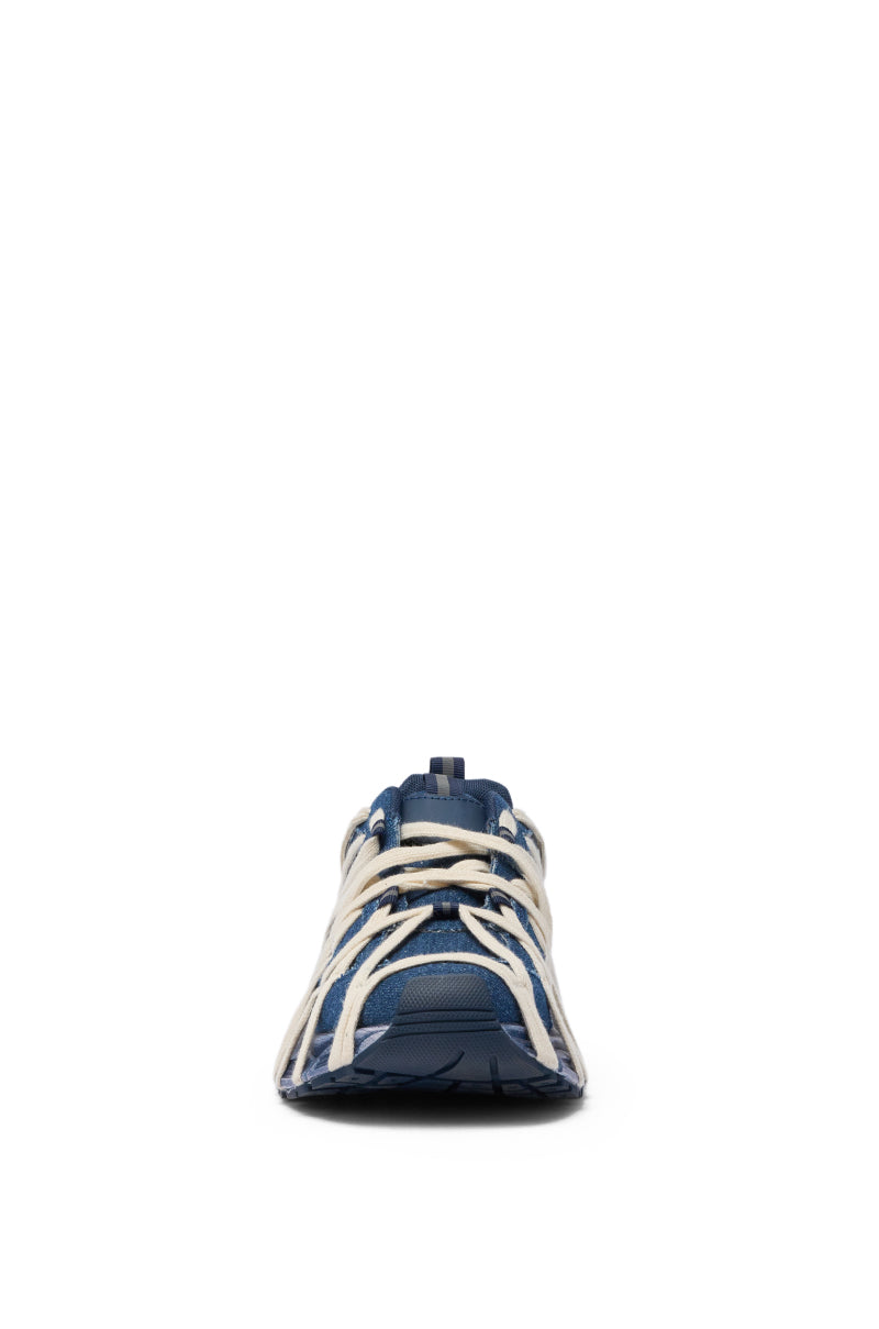 AZALEA WANG SELIE DENIM LACE DETAIL SNEAKER