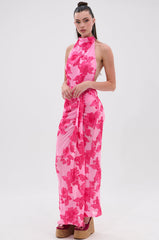 FLOWER GIRL MESH MAXI SKIRT