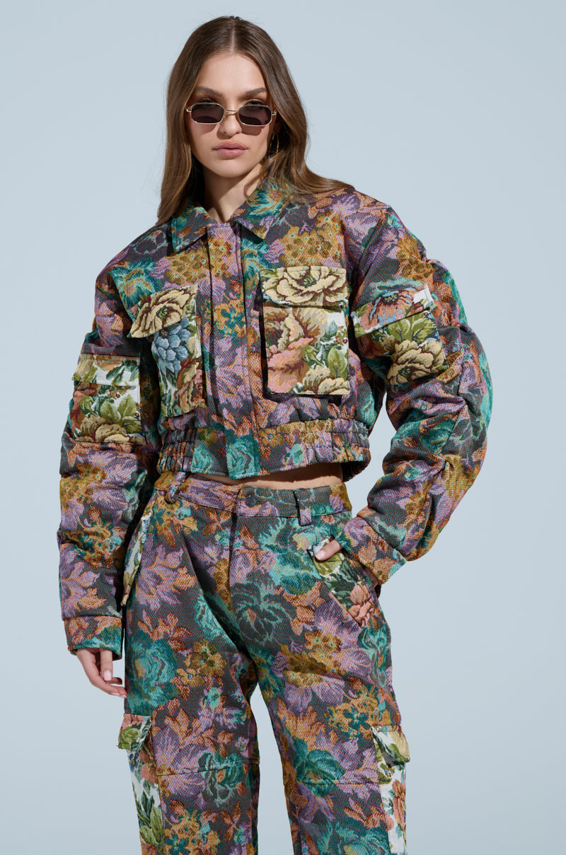 LOGAN SQUARE JACQUARD BOMBER