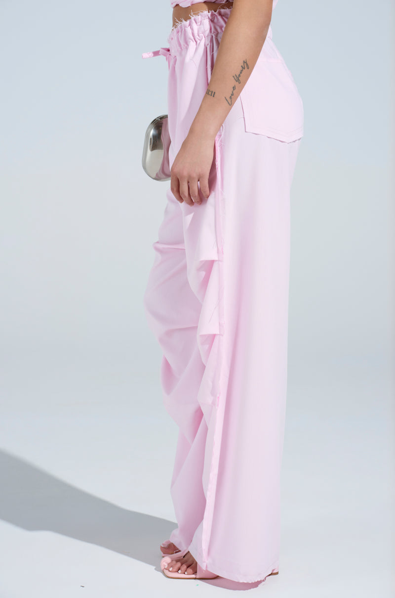 KALI RUCHED WIDE LEG PANT