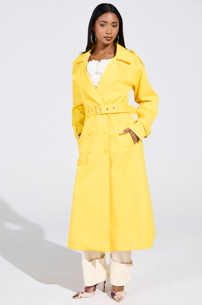 NEW YORK MINUTE TRENCH IN YELLOW