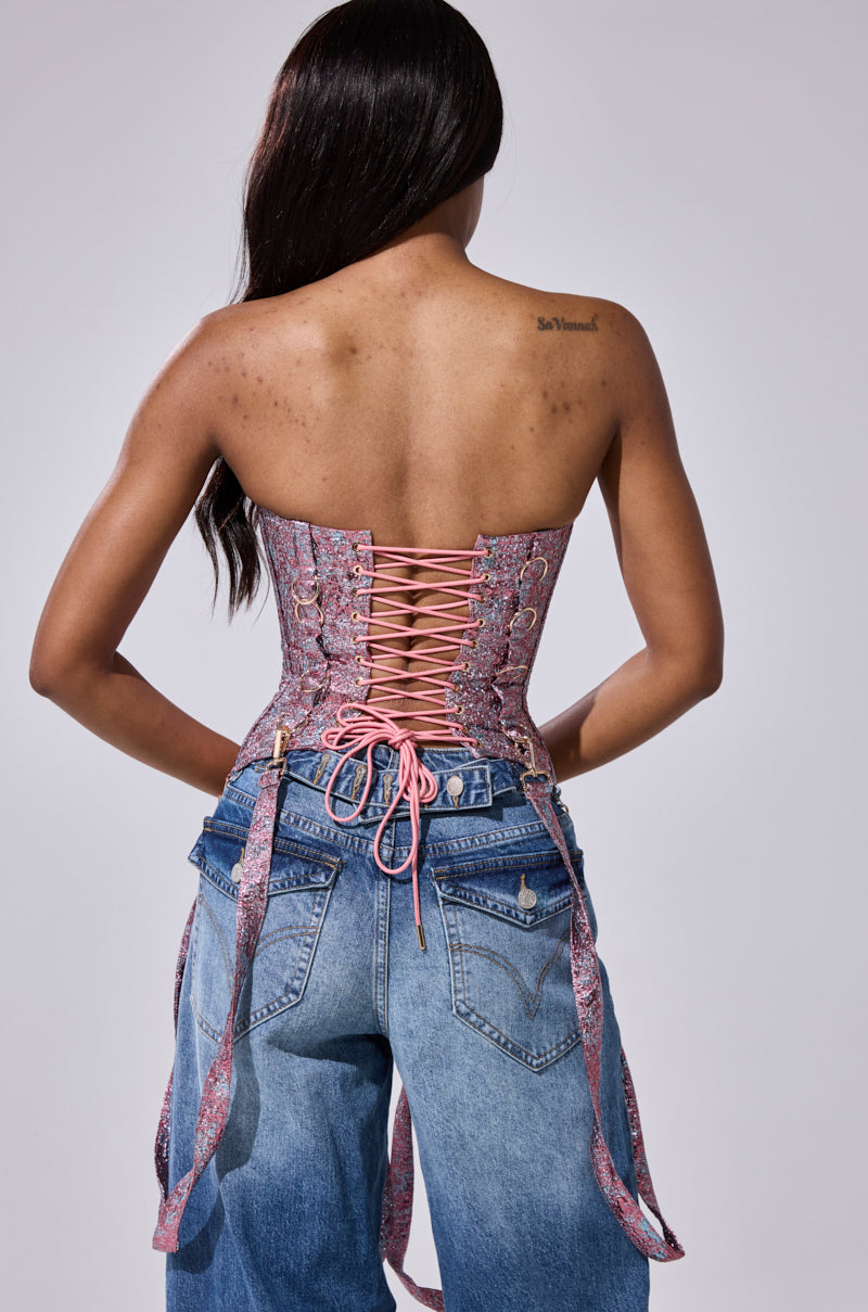 NO COMPETITION BROCADE CORSET