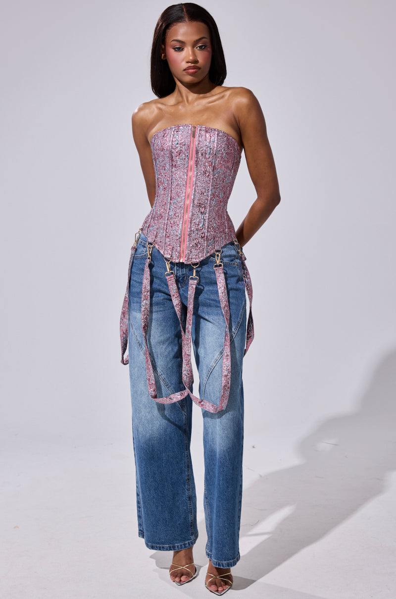NO COMPETITION BROCADE CORSET
