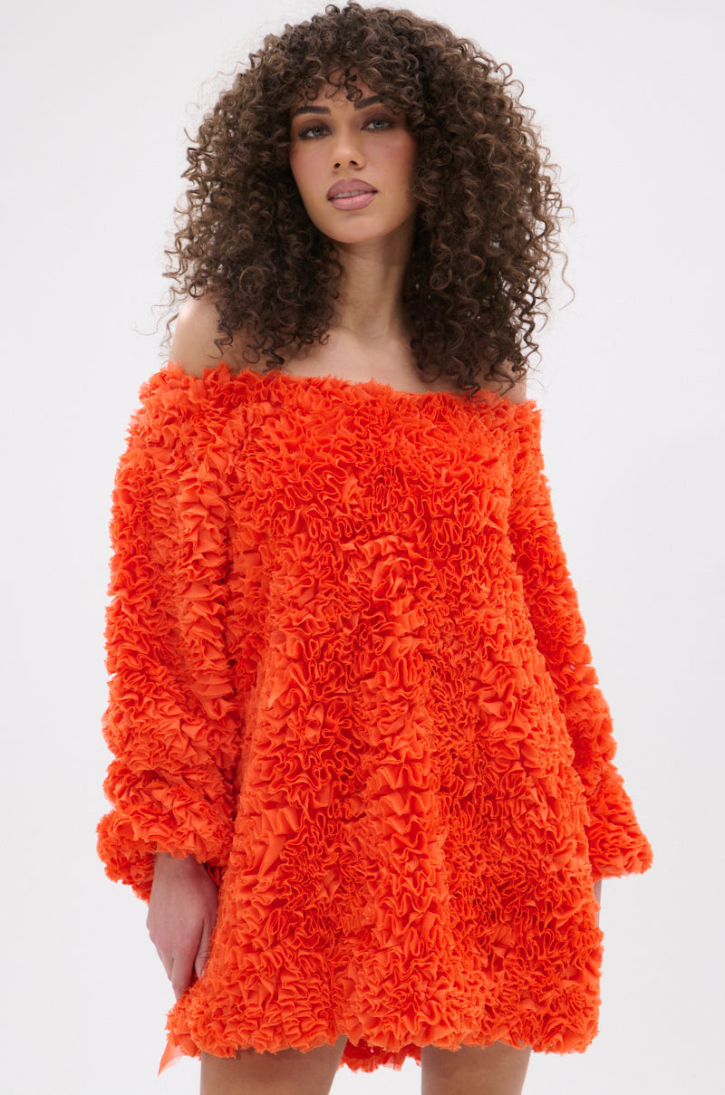 IN THE NAME OF FASHION RUFFLE MINI DRESS