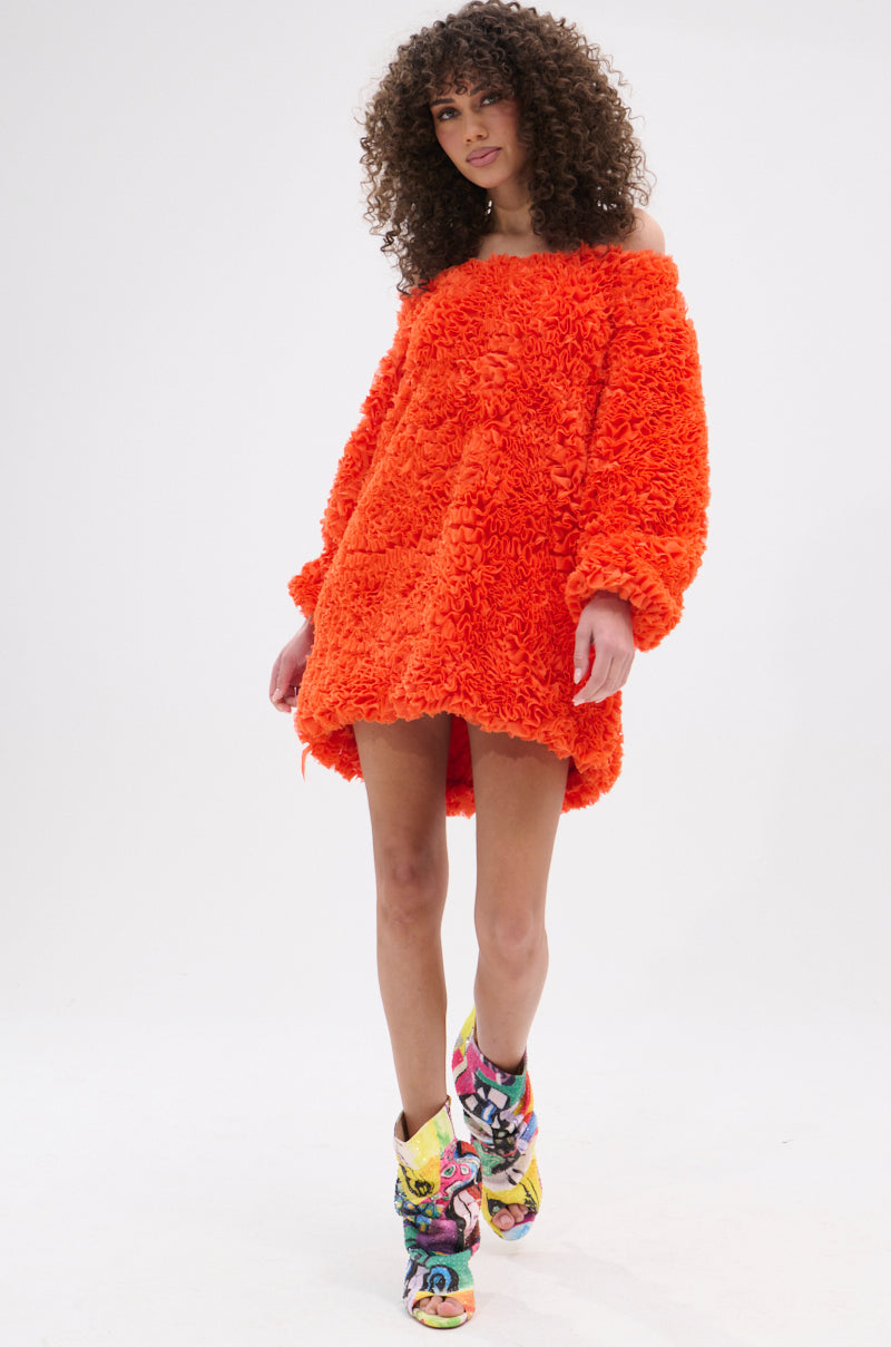 IN THE NAME OF FASHION RUFFLE MINI DRESS