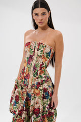 FLORAL FOR DAYS BROCADE CORSET
