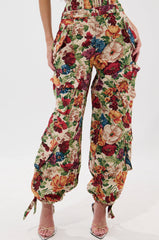 FLORAL FOR DAYS BROCADE TROUSER