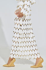 AZALEA WANG TERYN GOLD WEDGE PUMP