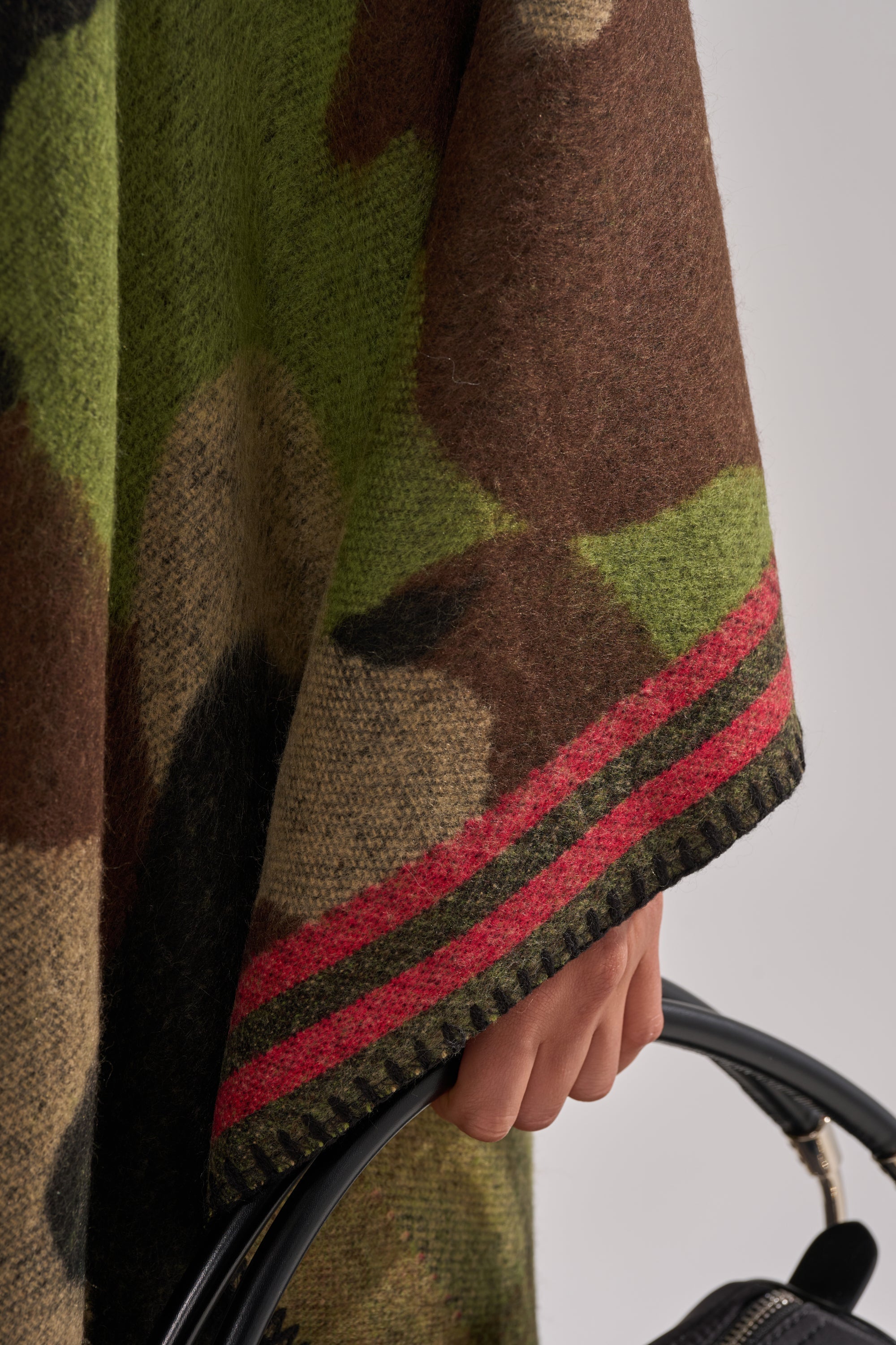 CAMO NIGHTS MAXI PONCHO