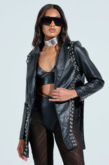NOW YOU SEE ME STUDDED BLAZER