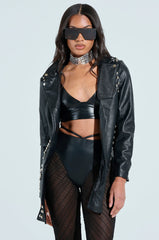 NOW YOU SEE ME STUDDED BLAZER