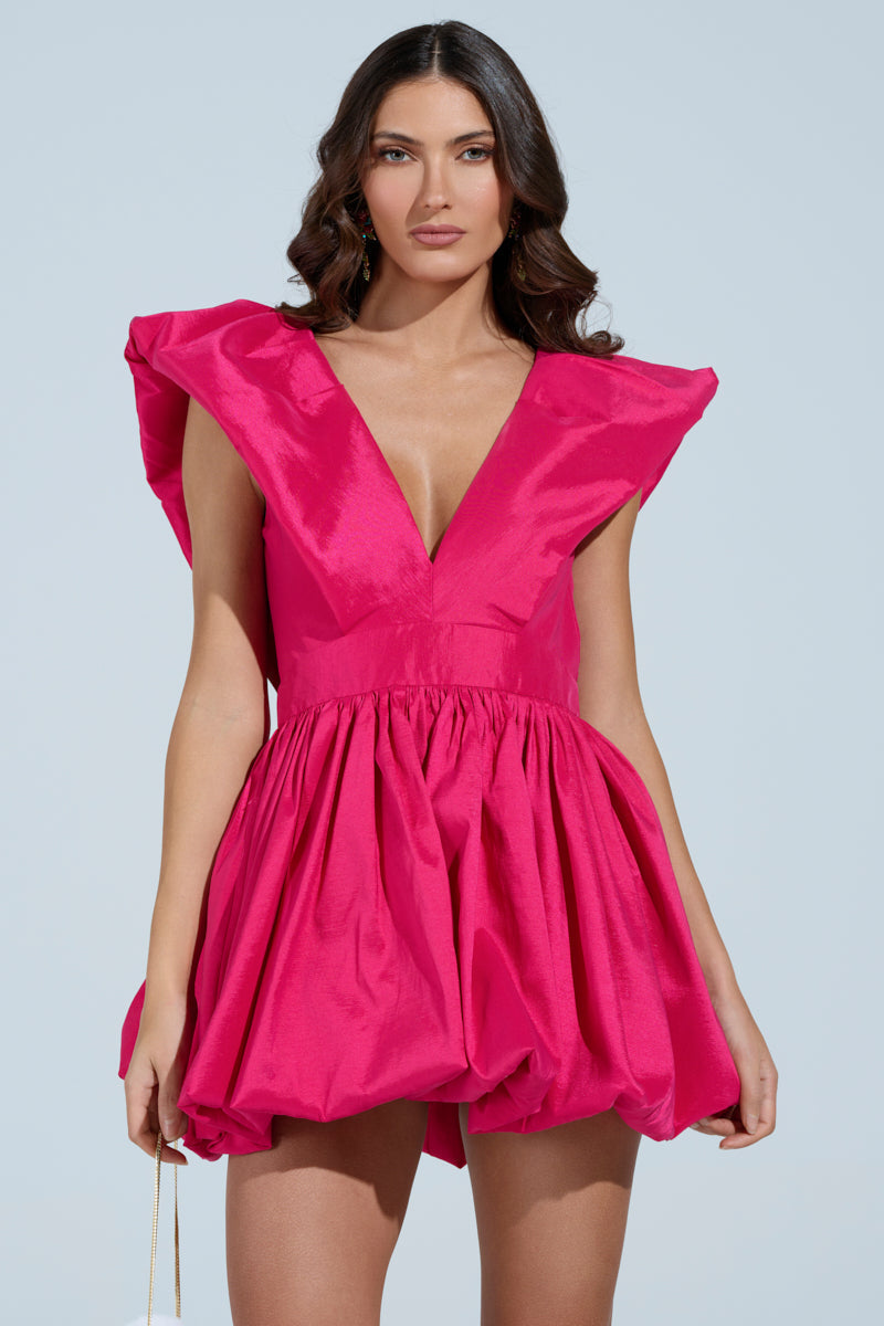 ONCE UPON A DREAM WOVEN MINI DRESS