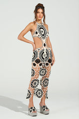 BEEN THAT GIRL CROCHET MIDI DRESS