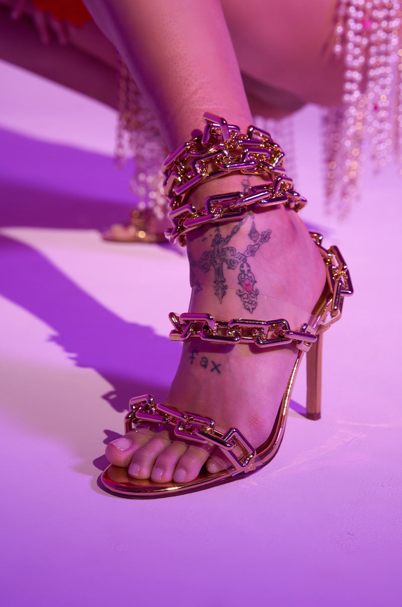 AZALEA WANG YEIRA GOLD SANDAL
