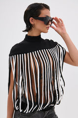 POWER TRIP FRINGE BLOUSE
