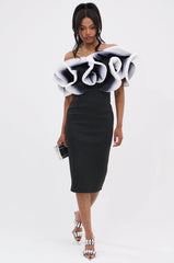 PRETTY WOMAN OMBRE MIDI DRESS