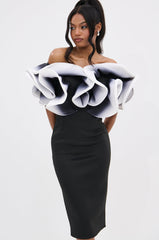 PRETTY WOMAN OMBRE MIDI DRESS
