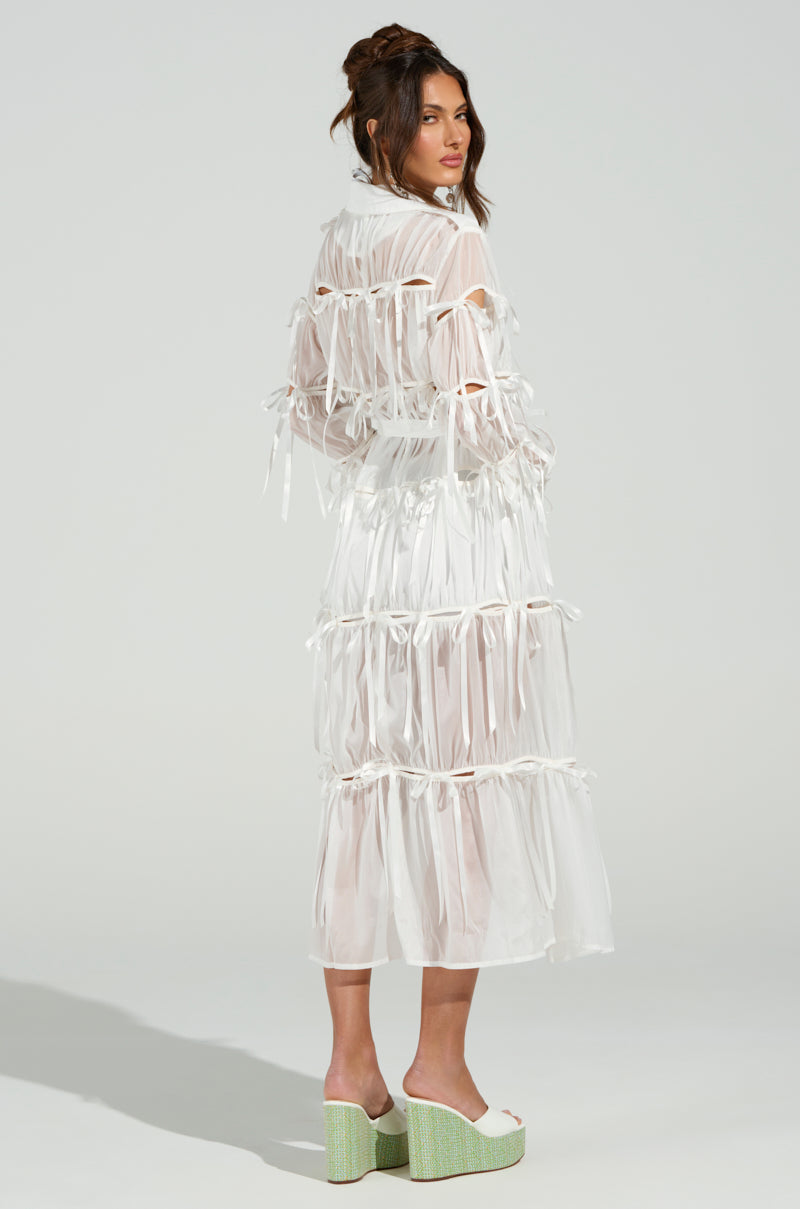 RUBY CUTOUT ORGANZA TRENCH
