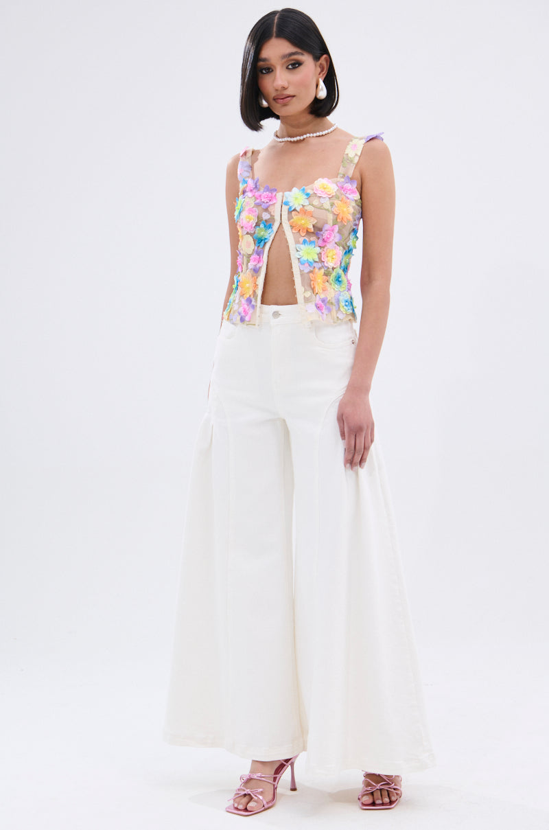 FLOWER POWER SHEER CORSET