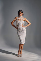PRINCESS TREATMENT PEARL MIDI DRESS