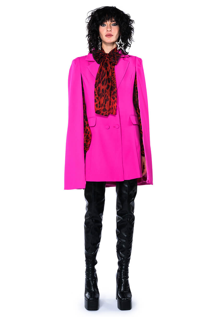 A LA MODE MINI BLAZER DRESS