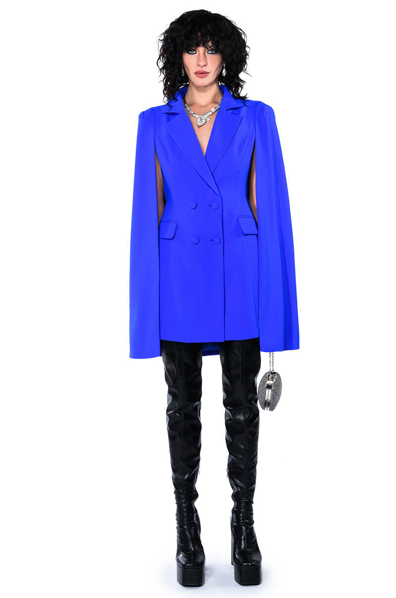 A LA MODE MINI BLAZER DRESS