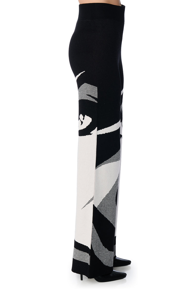 A WOMAN LIKE ME WIDE LEG KNIT PANT