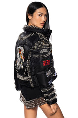 ACDC SPIKE PUFFER COAT