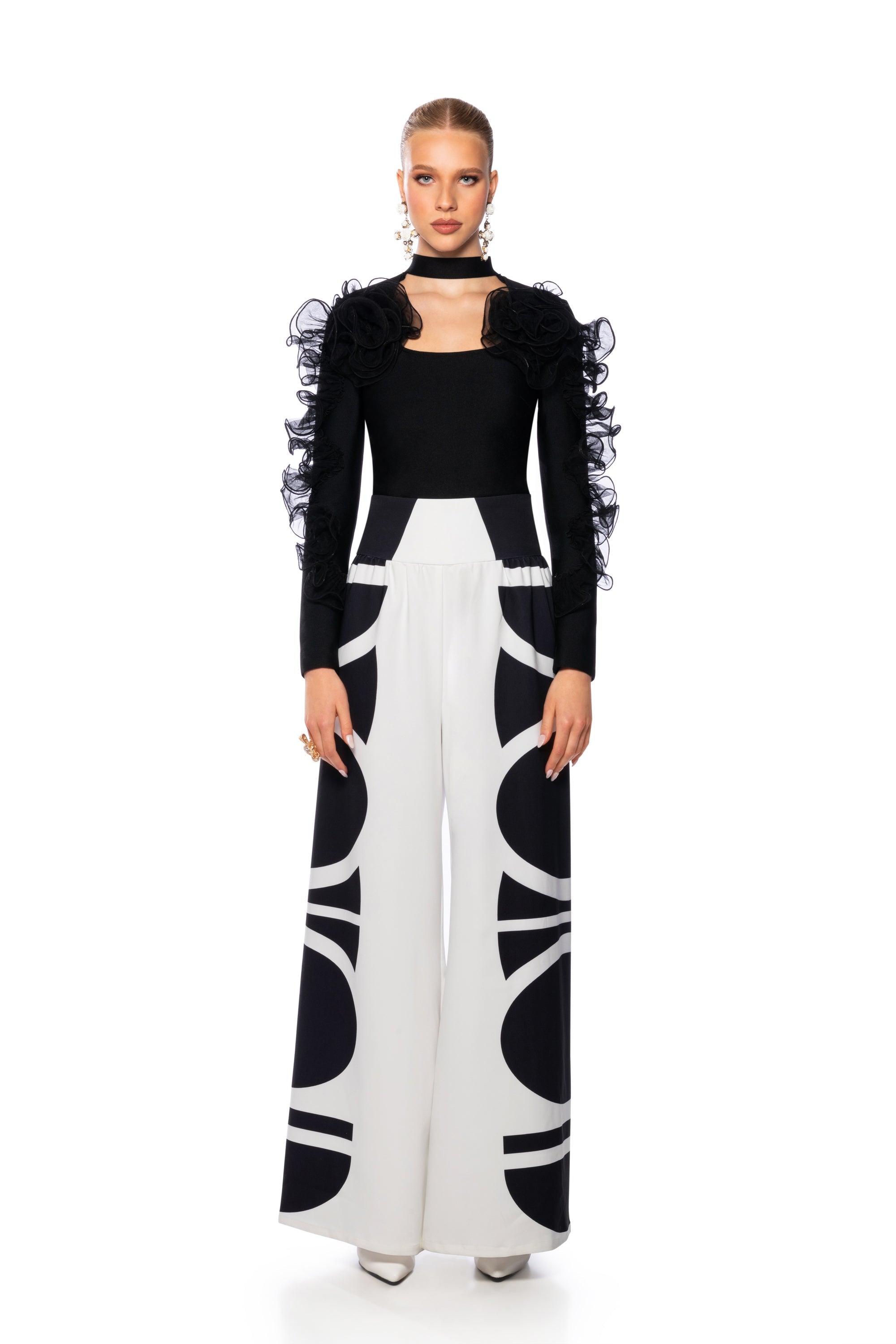 AT THE VILLA PALAZZO BANDED PANT