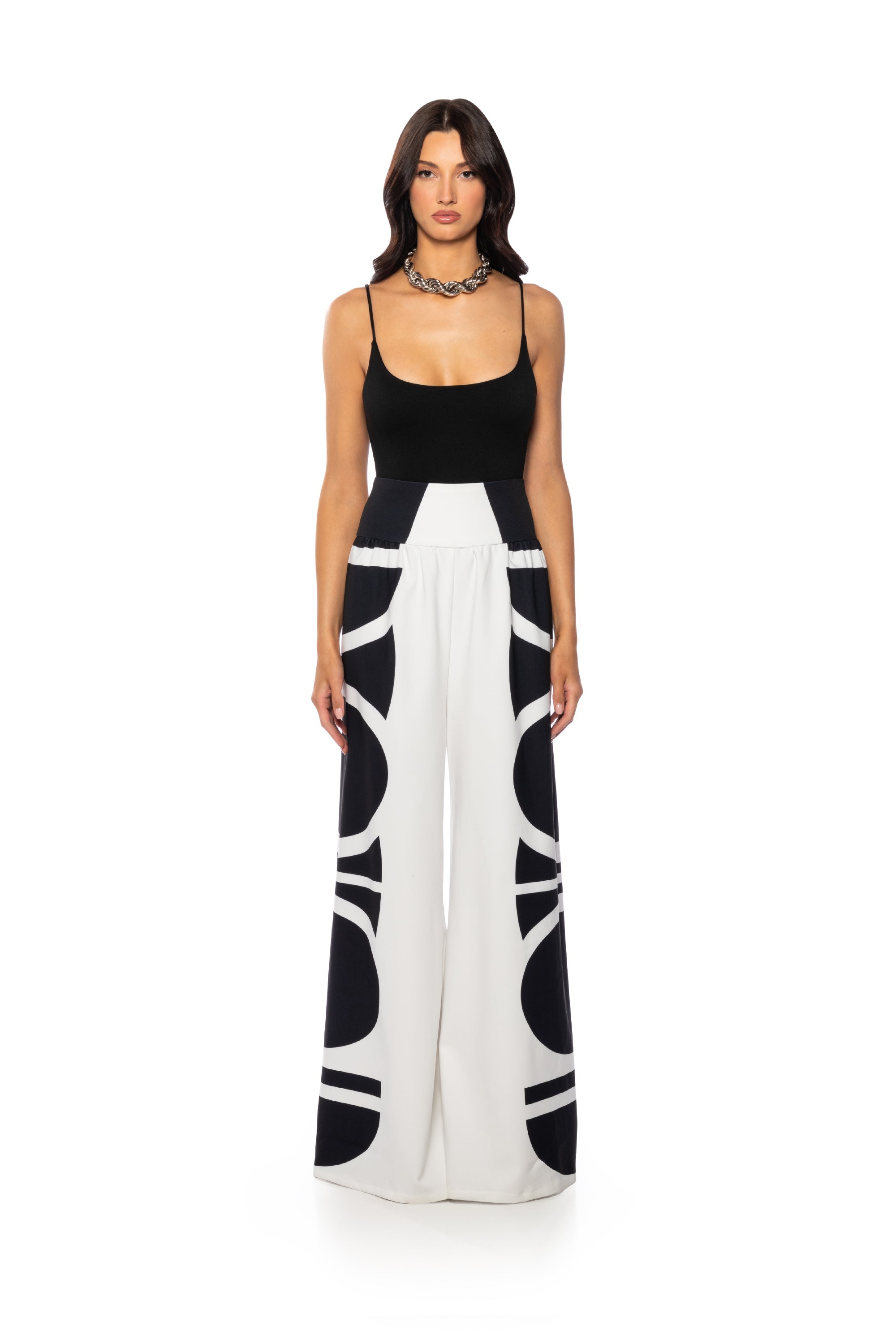 AT THE VILLA PALAZZO BANDED PANT