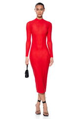 AU REVOIR MESH MAXI DRESS