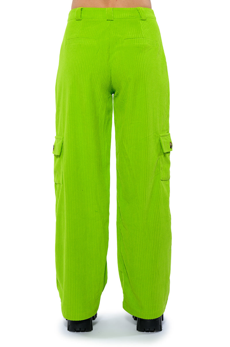 AVRIL TEXTURED WIDE LEG PANT