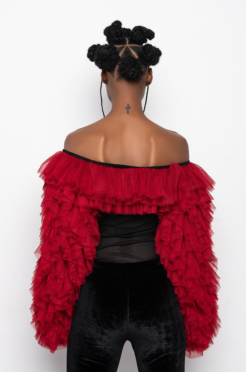 AWARD WINNER MULTI RUFFLE BODYSUIT