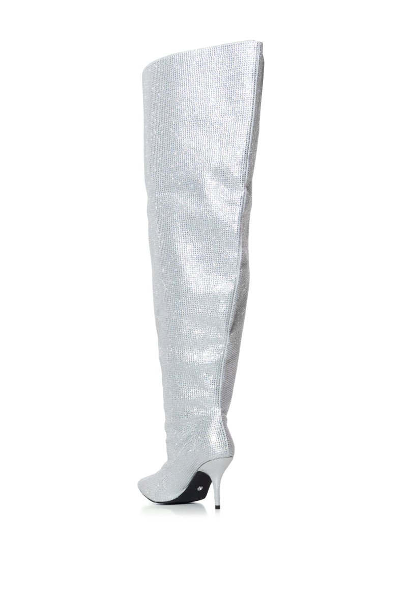 AZALEA WANG AMBY SILVER BUCKET BOOT