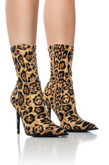 AZALEA WANG BIG ROAR LEOPARD BOOTIE