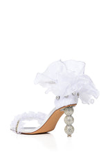 AZALEA WANG MAEMAE WHITE NOVELTY HEEL SANDAL