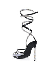 AZALEA WANG HESTIA EMBELLISHED STILETTO SANDAL IN BLACK