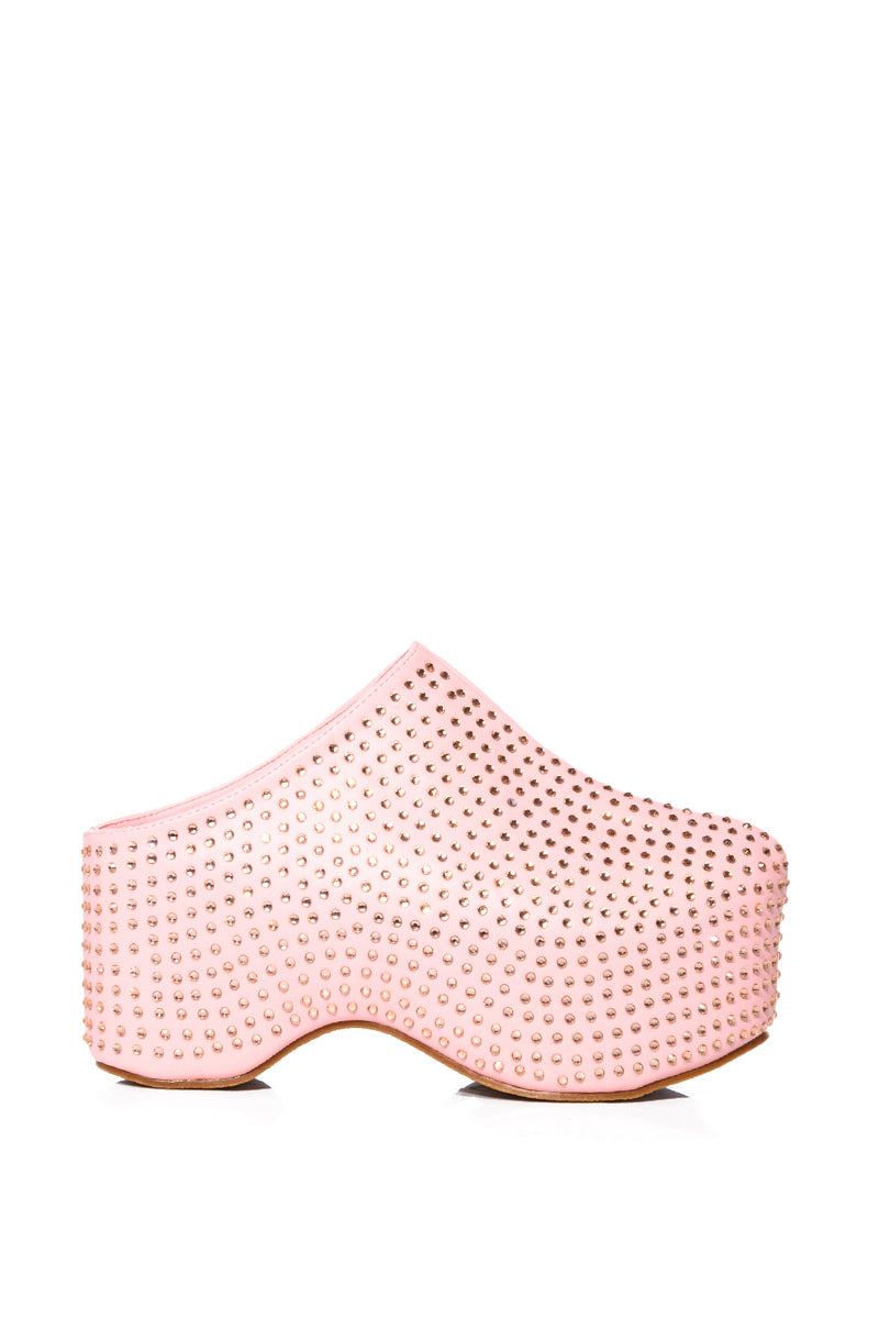 AZALEA WANG MACEY EMBELLISHED CLOG IN PINK