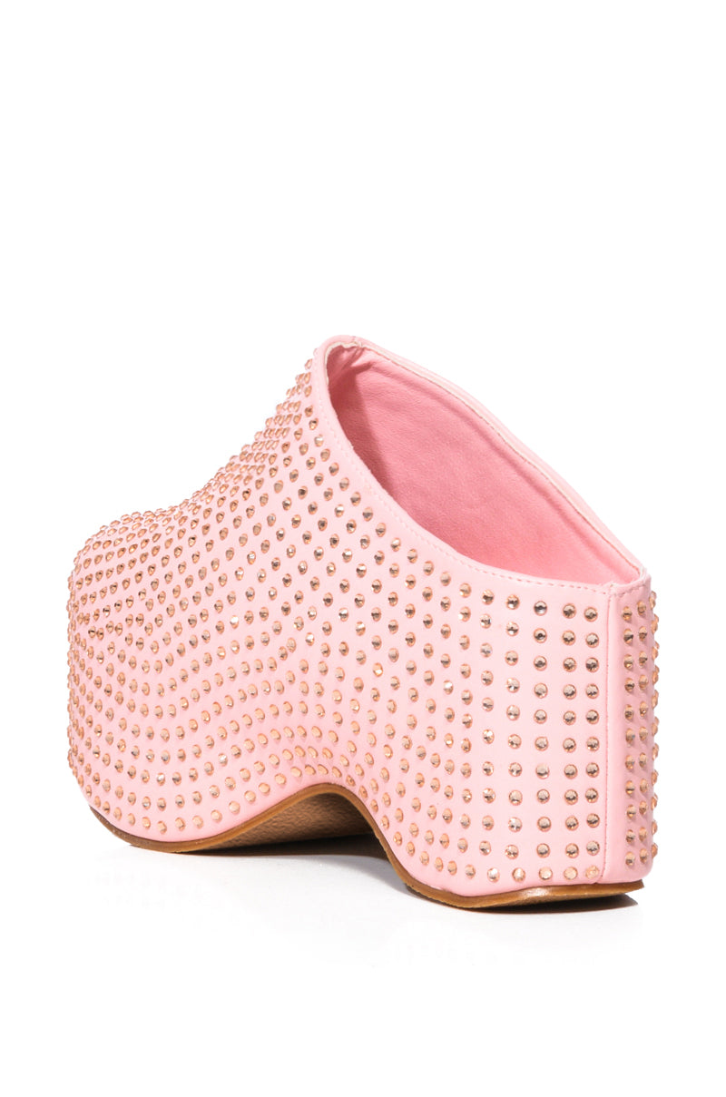 AZALEA WANG MACEY EMBELLISHED CLOG IN PINK