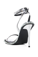 AZALEA WANG BRIK EMBELLISHED STILETTO SANDAL IN BLACK