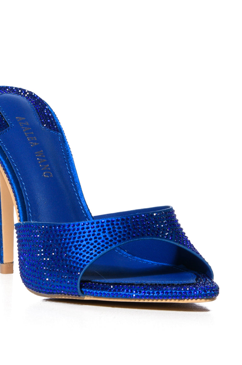 AZALEA WANG ALVAREZ BLUE EMBELLISHED SANDAL