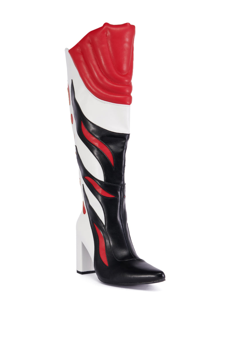 AZALEA WANG SADRIA RED SPEEDRACER BOOT