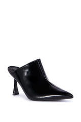 AZALEA WANG SAKURA BLACK MULE PUMP
