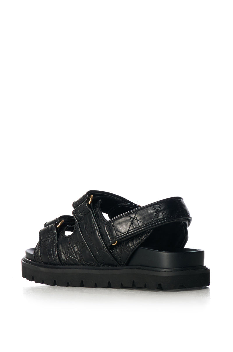 AZALEA WANG SANDIE BLACK SANDAL