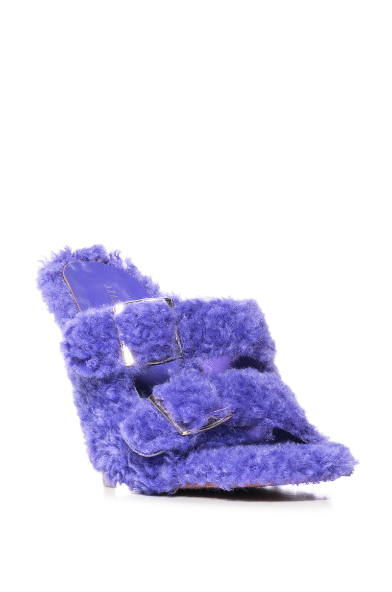 AZALEA WANG SHANA PURPLE FUZZY PUMP