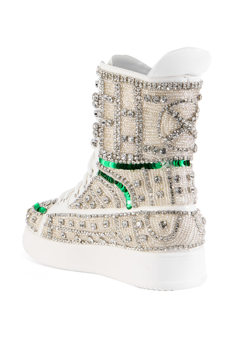 AZALEA WANG STANDOUT WHITE SNEAKER