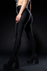 AZALA WANG HEYHEY DISCO STRETCH CHUNKY PANT BOOT IN BLACK